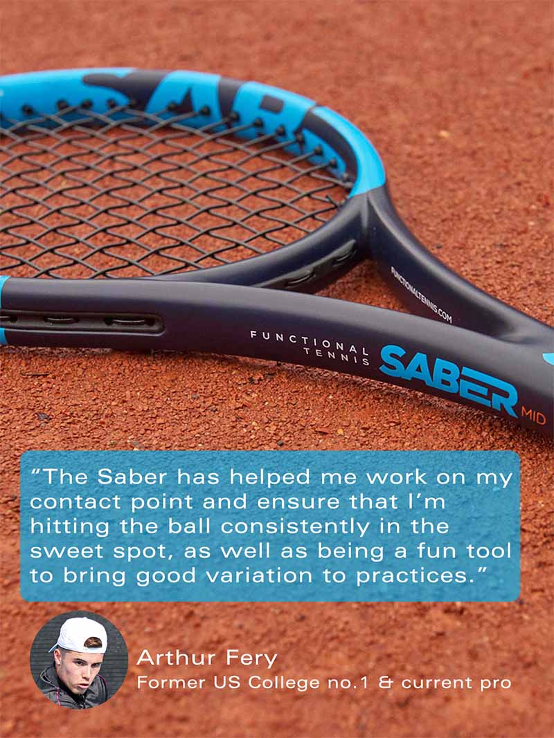 Arthur Fery reviews the Saber. Arthur is a former us college number 1 and current pro